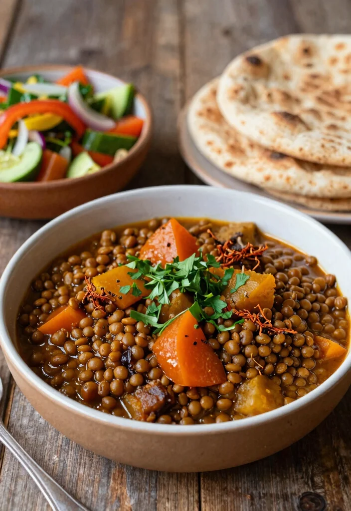 12 Winter Dinner Recipes with Cozy Warming Seasonal Flavor - 5. Moroccan Spiced Lentil Stew