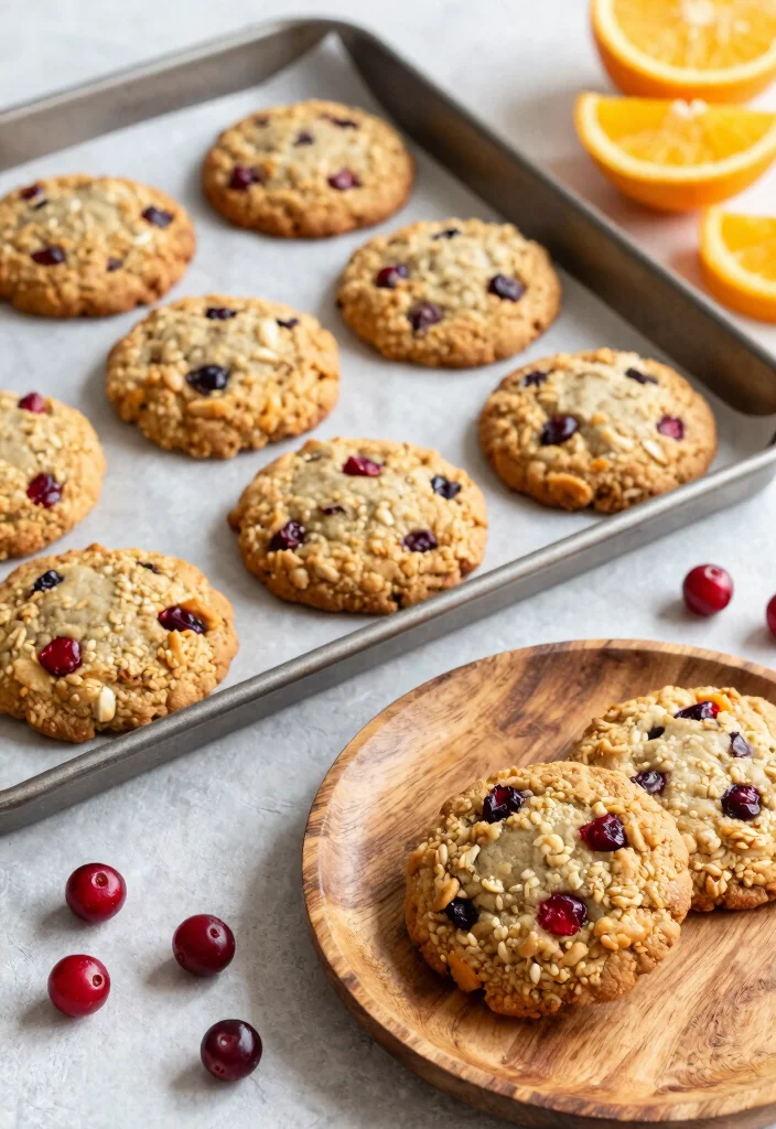 14 Autumn Dessert Recipes with Cozy Seasonal Sweet Ideas - 5. Cranberry Orange Oatmeal Cookies