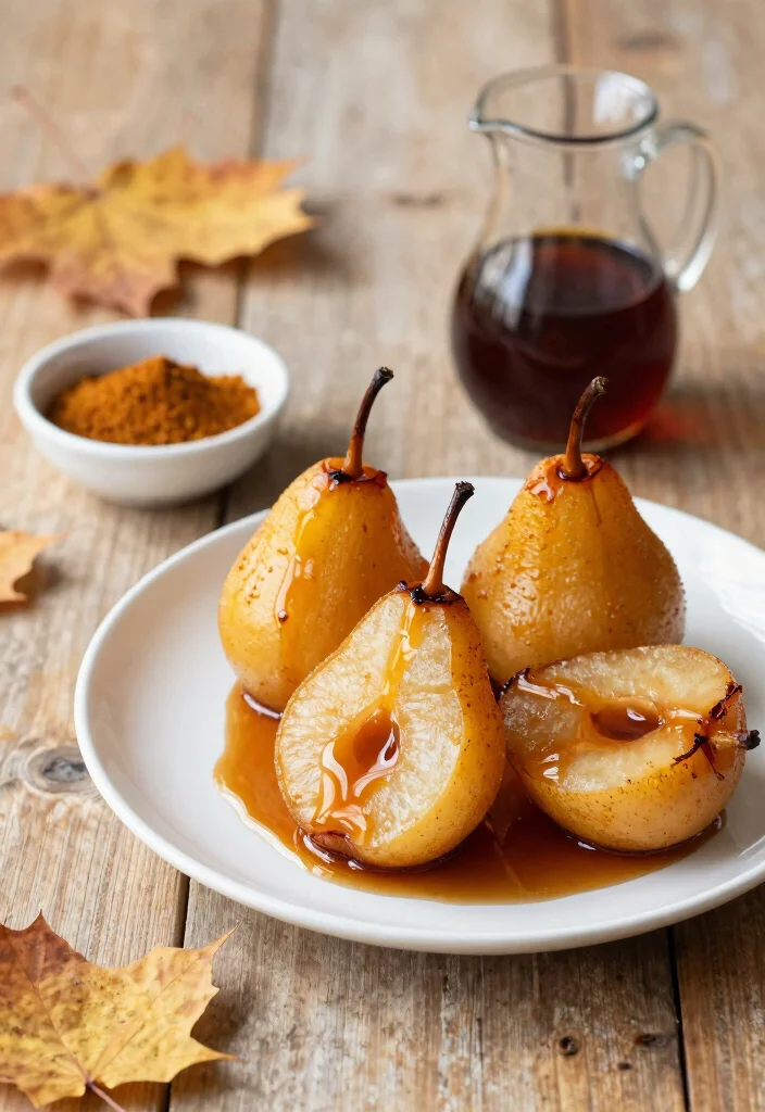 14 Autumn Dessert Recipes with Cozy Seasonal Sweet Ideas - 9. Chai Spiced Pear Dessert