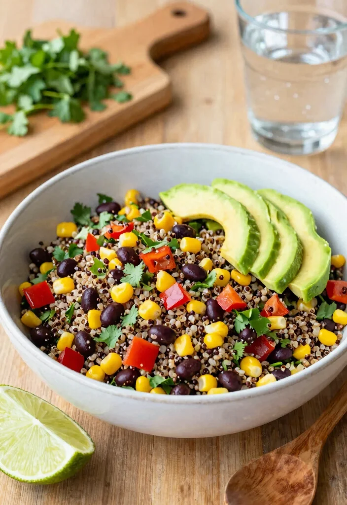 14 Easy Healthy Food Recipes for Quick Balanced Eating - 1. Quinoa and Black Bean Salad