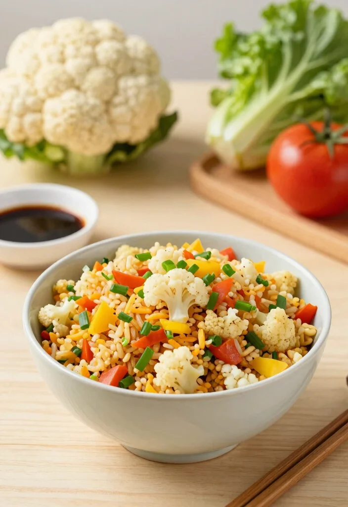 14 Easy Healthy Food Recipes for Quick Balanced Eating - 10. Cauliflower Fried Rice