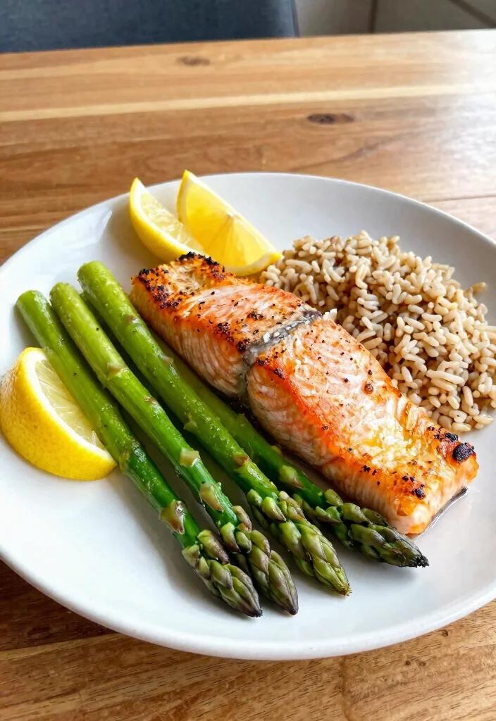 14 Easy Healthy Food Recipes for Quick Balanced Eating - 11. Baked Salmon with Asparagus
