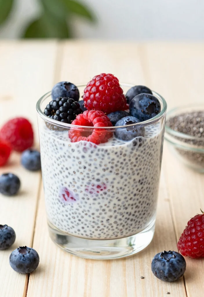 14 Easy Healthy Food Recipes for Quick Balanced Eating - 12. Berry Chia Seed Pudding