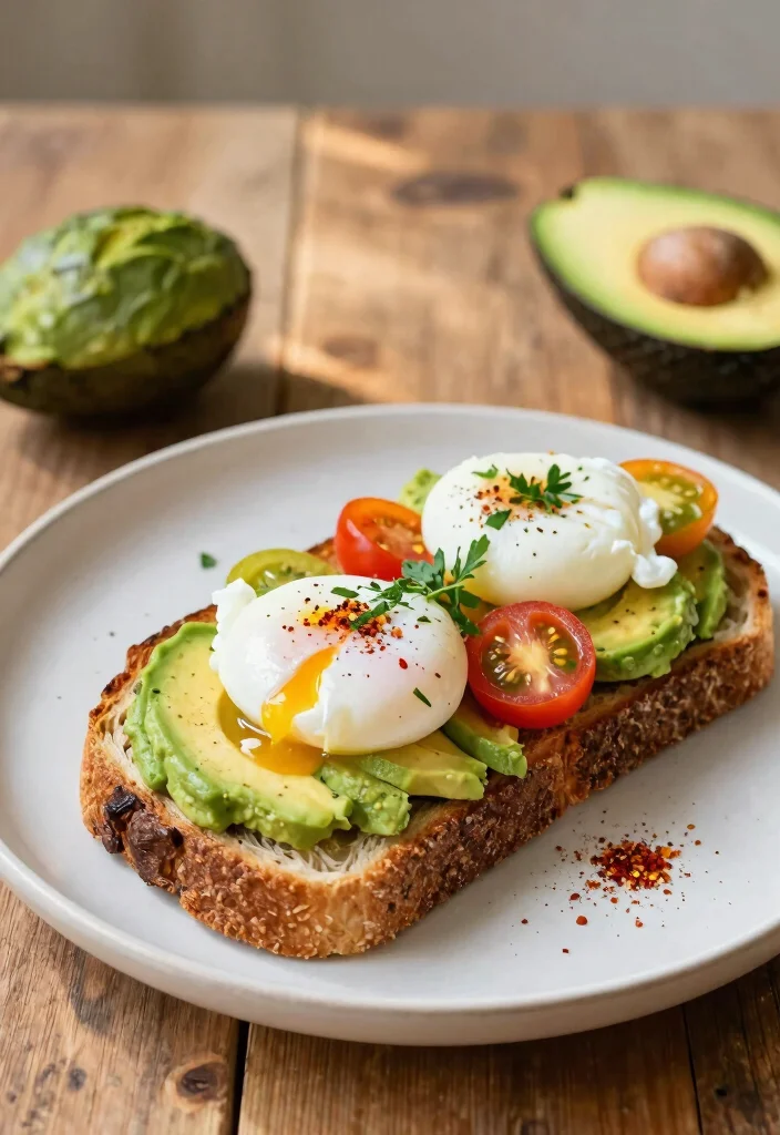14 Easy Healthy Food Recipes for Quick Balanced Eating - 14. Avocado Toast with Poached Egg