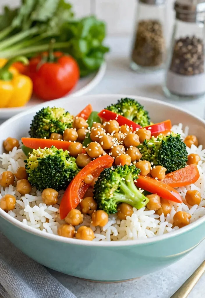 14 Easy Healthy Food Recipes for Quick Balanced Eating - 7. Chickpea Stir-Fry