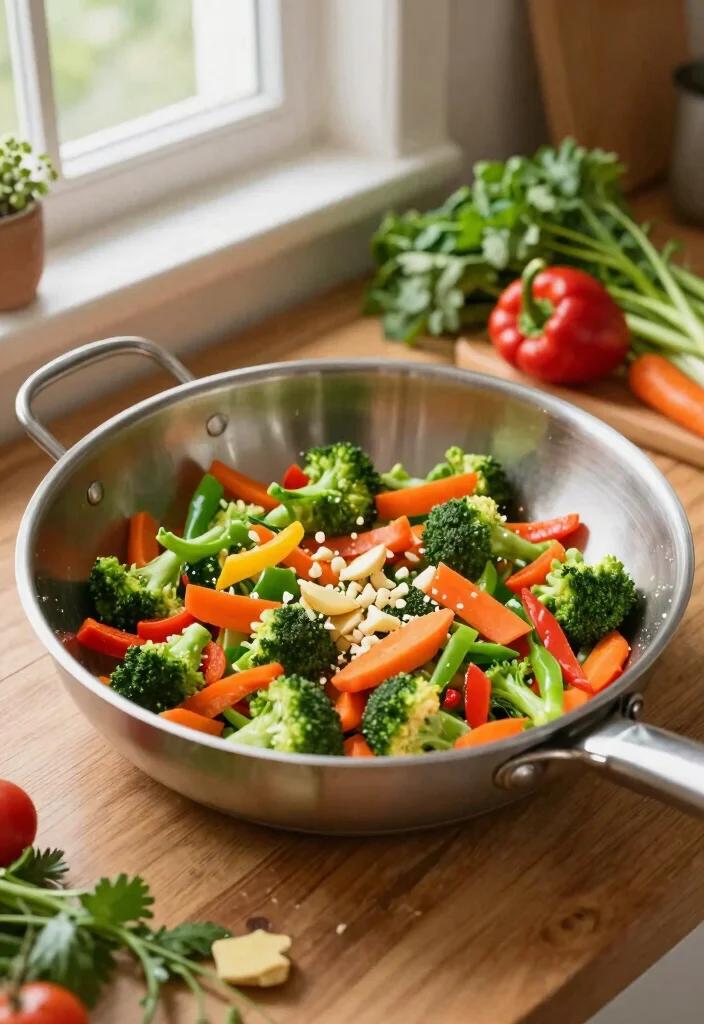 14 Healthy Vegetable Dinner Recipes for Fresh Easy Weeknight Meals - 1. Rainbow Vegetable Stir-Fry