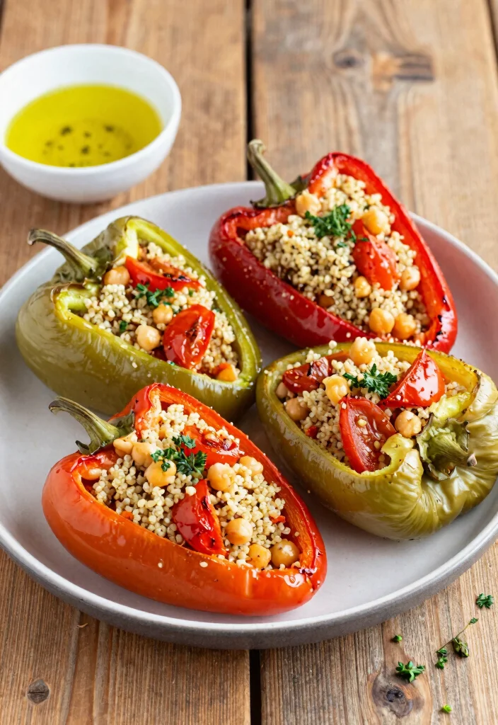 14 Healthy Vegetable Dinner Recipes for Fresh Easy Weeknight Meals - 10. Mediterranean Stuffed Peppers