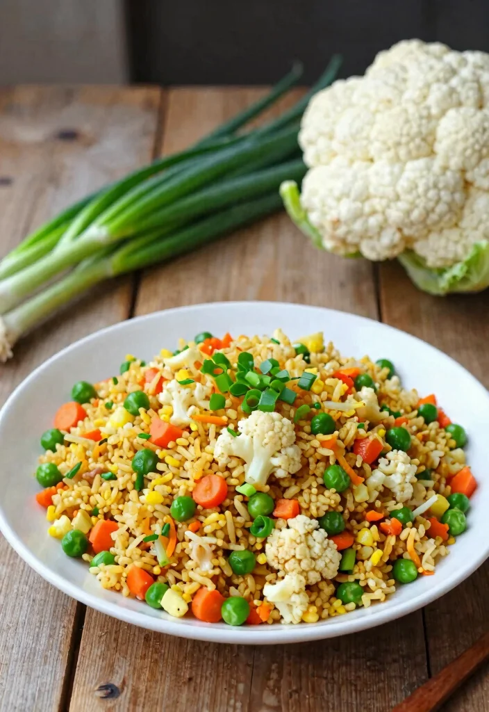 14 Healthy Vegetable Dinner Recipes for Fresh Easy Weeknight Meals - 6. Cauliflower Fried Rice