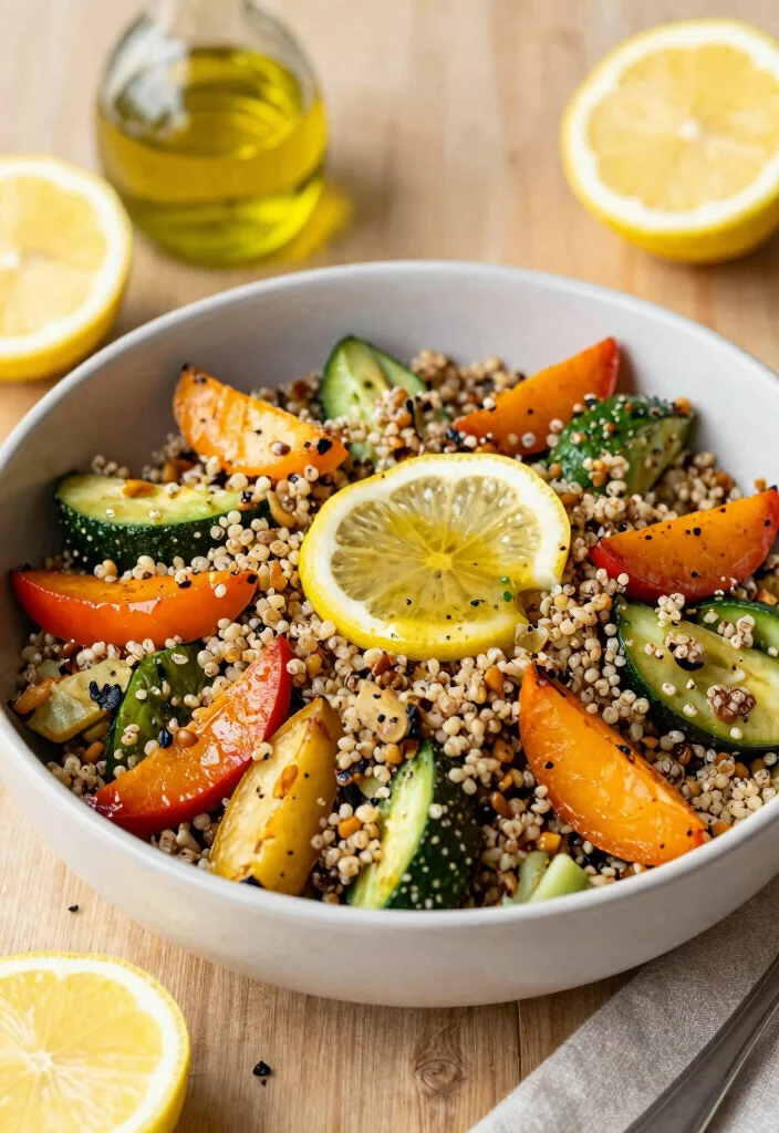14 Healthy Vegetable Dinner Recipes for Fresh Easy Weeknight Meals - 8. Roasted Vegetable Quinoa Salad