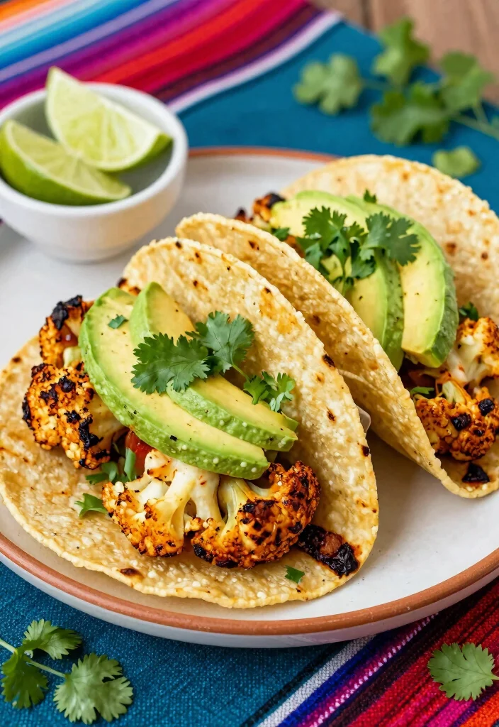 14 Healthy Vegetable Recipes for Simple Flavor-Packed Meals - 3. Spicy Roasted Cauliflower Tacos