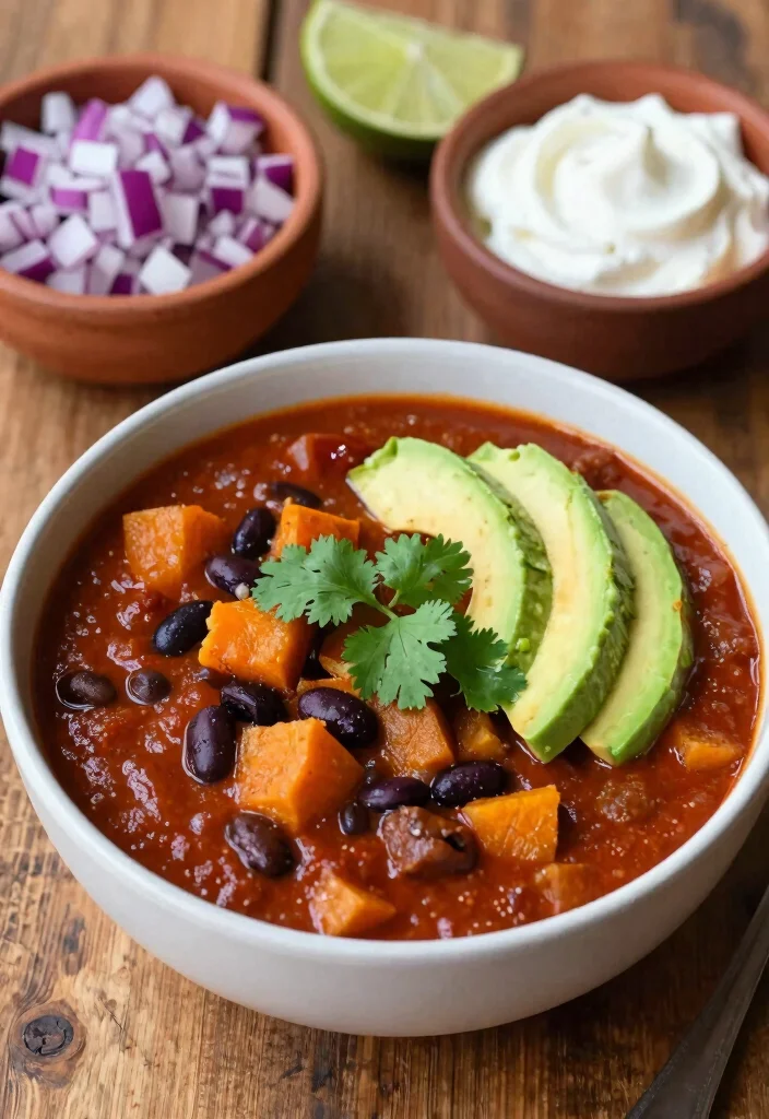 14 Healthy Vegetable Recipes for Simple Flavor-Packed Meals - 6. Sweet Potato and Black Bean Chili