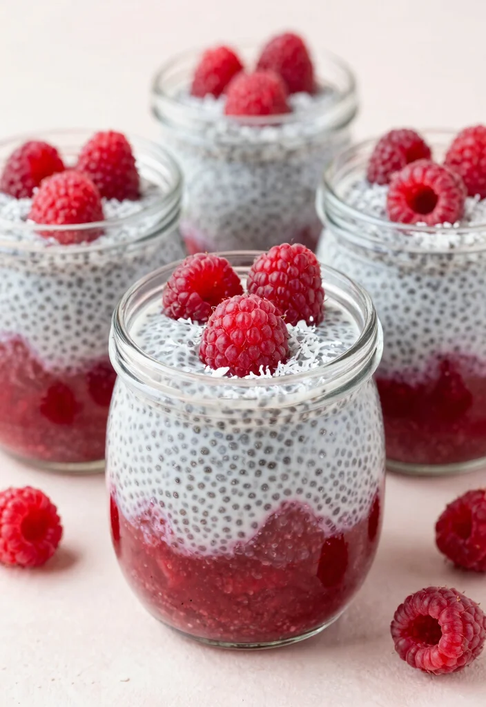 12 Fancy Dessert Recipes for Elegant Impressive Homemade Sweets - 8. Raspberry Chia Seed Pudding