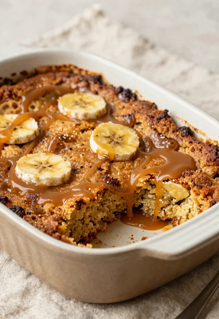 12 Fancy Dessert Recipes for Elegant Impressive Homemade Sweets - 7. Caramelized Banana Bread Pudding